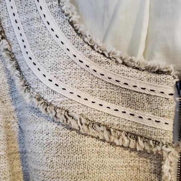 WORTH Ivory Jacket, Size 10 - Picture 3 of 4